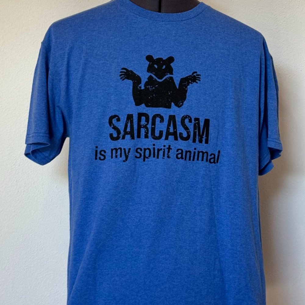Sarcasm Is My Spirit Animal - Large - Men Shirt
